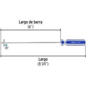 Desarmador Estrella 1/8" x6" MangoPVC Pretul 28077