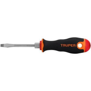 Desarmador Plano Bhex 3/16" x3" ComfortGrip Truper 100831