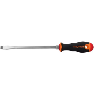 Desarmador Plano Bhex 3/8" x8" ComfortGrip Truper 100834