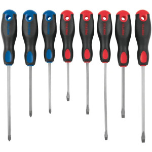 Juego Desarmadores 8 Pza 3/16 1/4" Mango Comfort Grip, JD-4BP 20219 Pretul