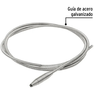 Destapacaños 1.8 m, Acero galvanizado, para obstrucciones sencillas, DECA-6P 22882 Pretul