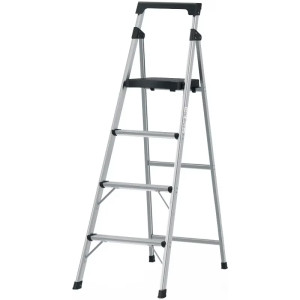 Escaleras  Tubulares 4 Peldaños Plegables T3 Max2.8m Aluminio, Truper 16765