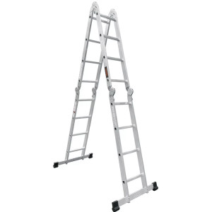 Escaleras Multiposicion 16 Peldaños T1 Max5.7m P13.8kg Aluminio, Truper 101906