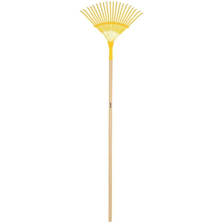 Escobas Metalica Curva 17" 20 Dientes Mango 48" Calibre 20, EM-20P 21431 Pretul