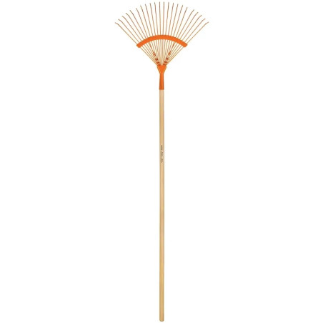 Escobas Metalica Curva 18" 22 Dientes Mango 48" Calibre 12, EM-22A 14324 Truper