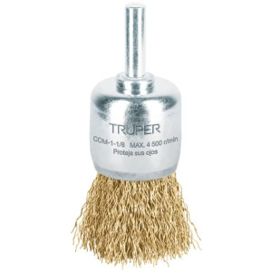 Escobillas Tipo Copa 1 1/8" Alambre Grueso Z1/4" Truper 11596