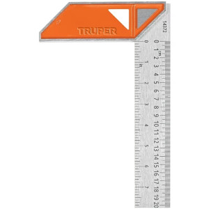 Escuadra de Carpintero 8", Graduacion grabada en Laser, Acero Inoxidable, Mango de Aluminio, EC-8 14372 Truper