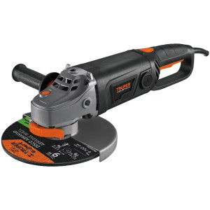 Esmeriladora angular 9" Industrial, 2000W 6200RPM Mango Ergonomico con Disco y Carbon de Rpsto, ESMA-9N3-2 18295 Truper