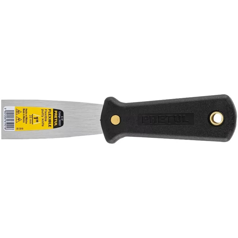 Espatula Flexible 1", Hoja a todo lo largo del Mango para maxima Resistencia, ET-1F 20322 Pretul