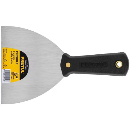 Espatula Flexible 5", Hoja a todo lo largo del Mango para maxima Resistencia, ET-5F 20323 Pretul