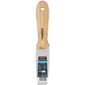 Espatula Flexible 1" Mango de Hickory Americano, acero alto carbono, Hoja Desbastada y Templada, ET-1F 14447 Truper