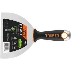 Espatula Flexible 6" Mango Ergonomico, en acero inoxidable, para usarse en alimentos, ET-6FX 15854 Truper