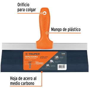 Espatula Tapizadoras 12", Para Alisado y Acabados, ETA-12 14461 Truper