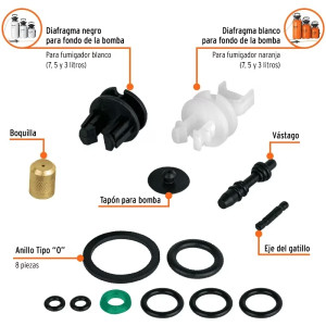 Repuesto Empaques para Fumigador 10835 10836 10837, Truper 11035