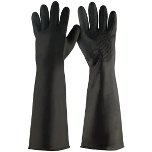 Guantes de Latex Talla M puño extralargo, uso industrial, GU-IND-M 14268 Truper