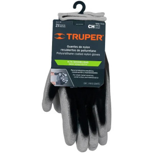 Guantes de Nylon Talla CH recubierto de poliuretano puño tejido, uso varios, GUX-MEC-C 13290 Truper
