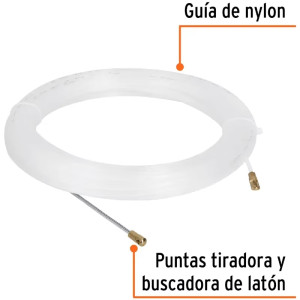 Guia pasa Cable de Nylon 20 Metros, para jalar cable electricos y de Telecomunicaciones, GNY-20 17757 Truper