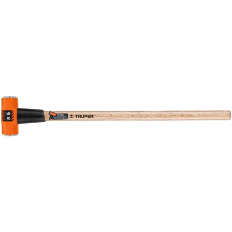 Combas 8lb Octagonales Mango36", Cara Maquinada con protector termoplastico, MD-8M 16511 Truper