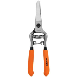 Tijera de Poda Forjada tipo mini 6", cuchillas delgada, acero al medio carbono, Corte 5/16, T-20 18456 Truper