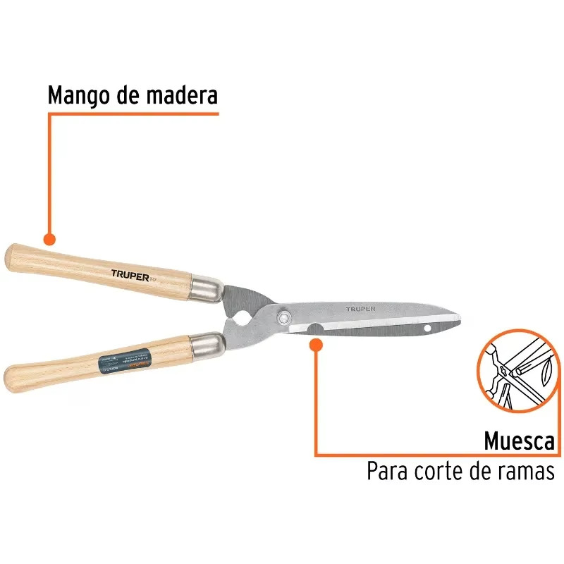 Tijera de Poda Ligeras 50cm, Mango de Madera, T-17 18376 Truper