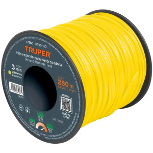 Hilo Redondo para desbrozadora 3.0mm x280M Carrete, HTR5-105 17650 Truper