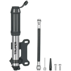 Infladores Mini para Bicicleta 75 PSI abatible Aluminio, Truper 11997