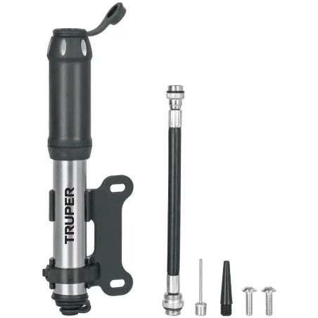 Infladores Mini para Bicicleta 75 PSI abatible Aluminio, Truper 11997