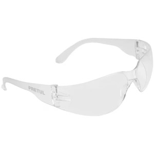 Lentes de Seguridad Transparente, 100% Policarbonato con UV Antirayadura, LEN-ST-P 20401 Pretul