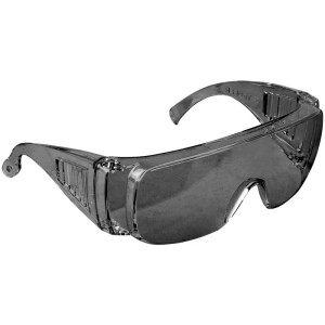 Lentes de Seguridad Tradicional Gris, 100% Policarbonato con UV Antirayadura, LEN-SN 14253 Truper