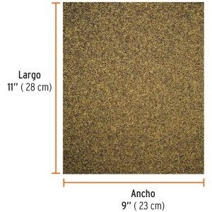 Lijas para Madera G60 x25u 230x280mm OAluminio Truper 11609
