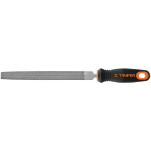 Lima Media Caña Bastardas 8" Ancho 3/4" Espesor 1/4", Mango Comfort Grip, LMCB-8T 15318 Truper
