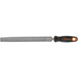 Lima Media Caña Escofinas Bastardas 6" Ancho 5/8" Espesor 3/16", Mango Comfort Grip, LES-6T 15319 Truper