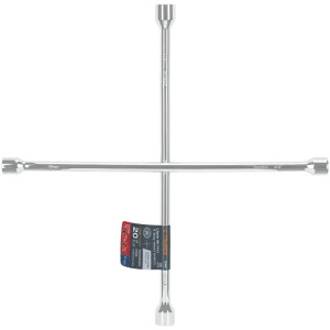Llave de Rueda Auto en cruz Pulidas y Cromada 20" 17mm, 3/4",13/16",7/8", LLCR-20 15481 Truper