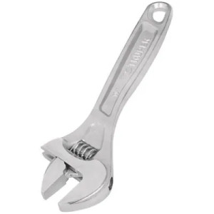 Llave Francesa 6" Apertura 1", Profesionales Acero al Cromo Vanadio Cromadas, PET-6C 15505 Truper