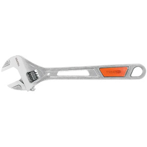 Llave Francesa 10" Apertura 1 1/4", Acero al Carbono Cromadas con Grip, PET-10X 15511 Truper