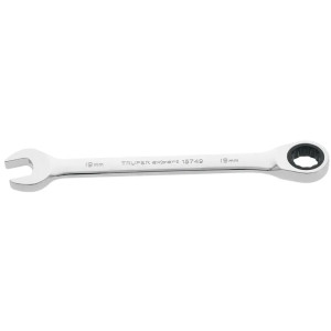 Llave Boca Mixta Ratchet 19mm ACrVanadio Truper 15749