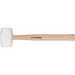 Martillo de Goma Cabeza 24oz 2 1/2", Hule 100% virgen, Cabeza blanca, MH-24 16932 Truper