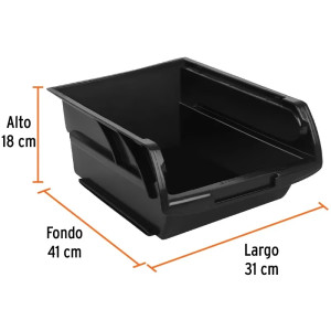 Gaveta Bandeja Apilables 41x31x18cm Polipropileno, Truper 11201
