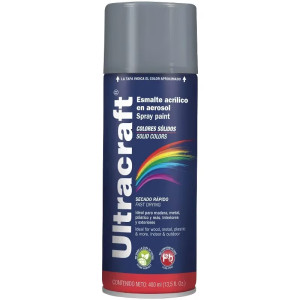 Pintura en Spray Ultracraft Gris, 400ml, secado rapido libre de Plomo, PA-GR-U 40032 Truper