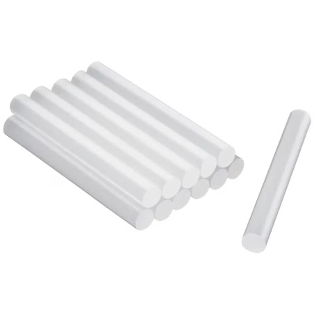 Barra de Silicona 1/2 10cm, Glue Sticks Blister 12pzas, Truper 17538