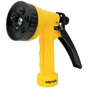 Pistola de Riego 5 Funciones Plasticas Gatillo y Clip para flujo continuo, PIM-55P 22765 Pretul