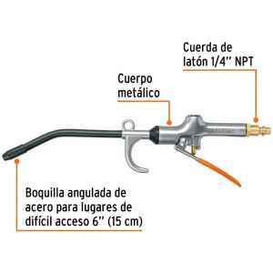 Pistolas Sopletear 120PSI con Gancho Giratorio, Truper 101080
