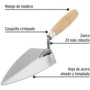 Badilejo Soldado Filafelfia 8", Dureza 45 a 50 HRc, para Albañileria, CT-8P 21052 Pretul