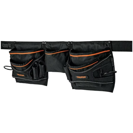 Portaherramientas 20 Compartimientos Poliester Forro PVC con cinturon, Truper 15314