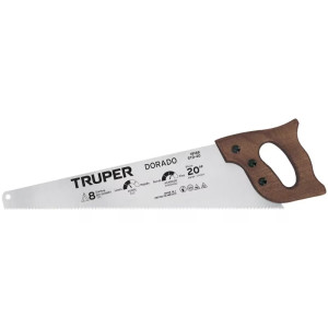 Serrucho Dorado 20" Espesor 0.8mm, DPP 7 en acero alto carbono templado, STD-20 18168 Truper