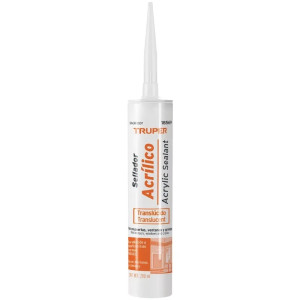 Siliconas Acrilicas 280ml Traslucido, para superficie lisas y porosas, madera concreto aluminio, SACRI-100T 18569 Truper