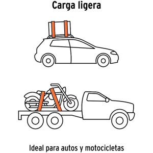 Juego de sujetadores c/matraca 1000kg 4Piezas GanchoJ, Truper 101741