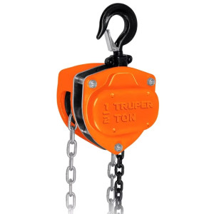 Tecle Industrial 1/2 Toneladas, Doble Trinquete, Mecanismo de triple engranaje, Peso 9.3kg, POL-1/2 16823 Truper