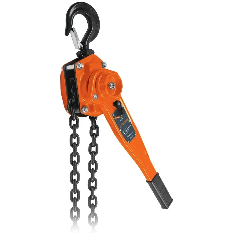 Tecle Industrial 1 1/2 Toneladas con Ratchet, Doble Trinquete, Mango con grip, Peso 10.1kg, POPA-1-1/2 16842 Truper