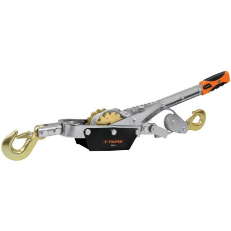 Templadoras con Ratchet 2 Toneladas, doble cremallera, en acero, ideal para tensado y remolque, MAL-2 14725 Truper